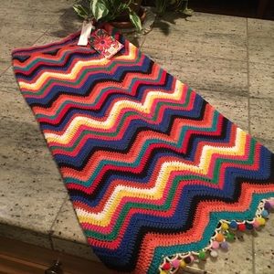 Anthropologie Farm Rio Chevron Knit Skirt XS